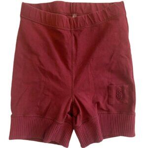 Free People Movement Maroon Biker Cotton Shorts Size Small